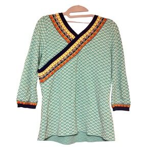 Aldo Martins •10• Anthropologie Cross Front Viscose Bamboo Knit Sweater Top